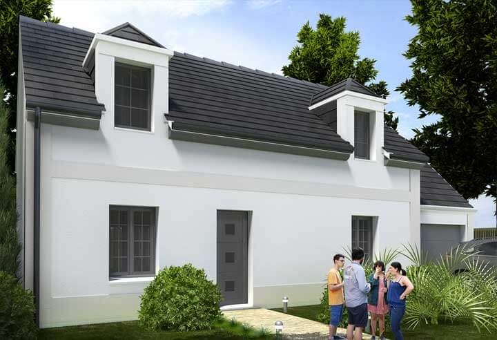 Plan Maison Individuelle 3 Chambres 25 - Habitat Concept