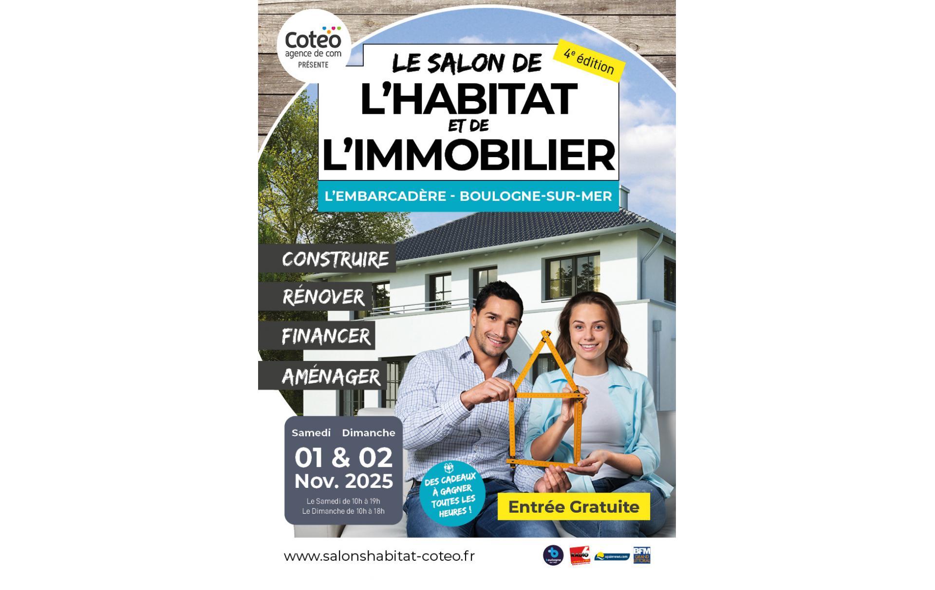 Salon De L'habitat Et De L'immobilier à Boulogne-sur-mer (62200) les 01/11/2025 et 02/11/2025