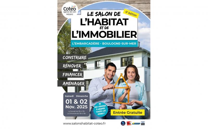 Salon De L'habitat Et De L'immobilier à Boulogne-sur-mer (62200) les 01/11/2025 et 02/11/2025