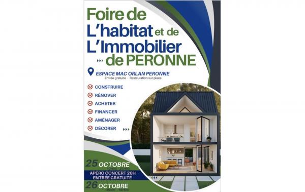 Salon De L'habitat Et De L'immobilier à Péronne (80200) les 25/10/2025 et 26/10/2025