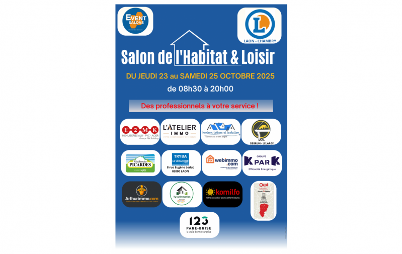 Salon Habitat & Loisir à Laon (02000) du 23/10/2025 au 25/10/2025