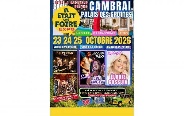 Foire Exposition à Cambrai (59400) du 23/10/2026 au 25/10/2026