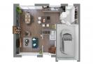BDL _ Plan de maison à étage  R+1 - 4 chambres 2 salles de bains _ avec garage _ DH 111 - Rez de chaussée