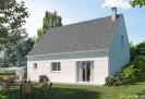 Modèle de maison contemporaine à étage 74 - façade arrière