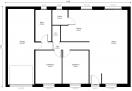 Plan de maison plain-pied traditionnelle 2 chambres avec garage - n°103GI