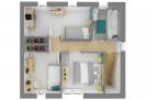 Plan maison 3d contemporaine R+1 27 - étage