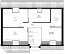 Plan maison contemporaine à étage 126m² 3 chambres n°74b - étage