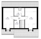 Plan maison contemporaine à étage 3 chambres n°05 - Etage