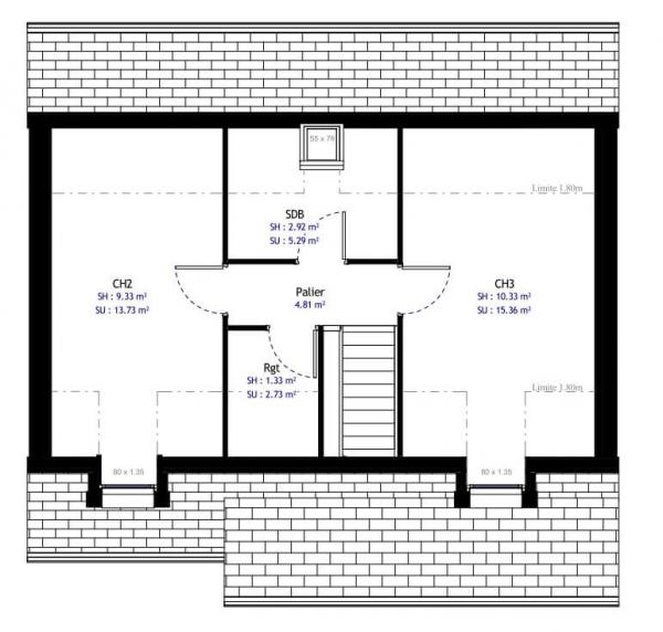 Plan De Maison 3 Chambres Modèle Habitat Concept 05