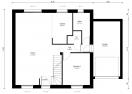 Plan maison contemporaine à étage 85m² 4 chambres avec garage n°98 - rez-de-chaussée