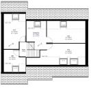 Plan maison contemporaine à étage 92m² 3 chambres avec garage n°43 - Etage