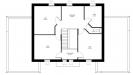 Plan maison R+1 cubique et contemporaine 4 chambres et bureau avec garage - PC 31 - étage