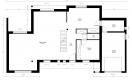 Plan maison R+1 cubique et contemporaine 4 chambres et bureau avec garage-  PC 31 - rez-de-chaussée