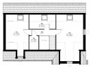 Plan maison traditionnelle à étage 109m² 3 chambres n°18 - 2 salles de bains - Etage