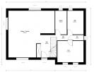 Plan maison traditionnelle à étage 109m² 3 chambres n°18 - 2 salles de bains - Rez de chaussée
