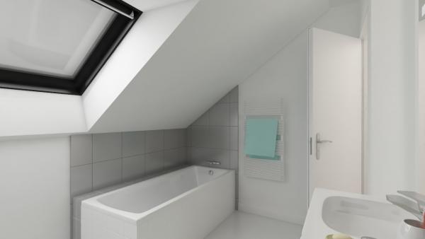 Maison bois à étage contemporaine - salle de bains