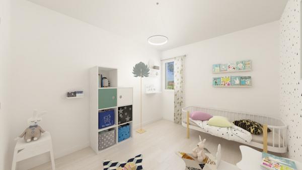 Maison ossature bois plain-pied traditionnelle - chambre 4