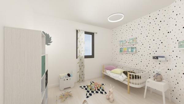 Maison ossature bois R+1 4 chambres - chambre 1