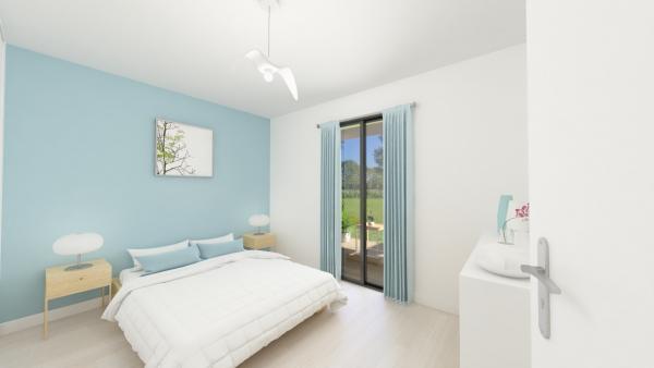 Maison ossature bois R+1 4 chambres - chambre 4