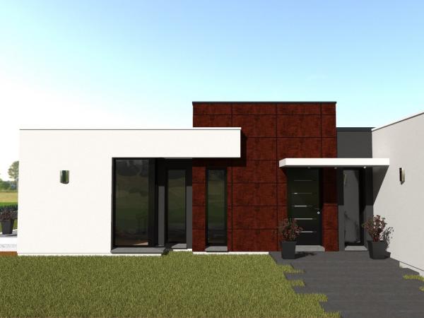 Maison d'Architecte de plain-pied - entrée maison