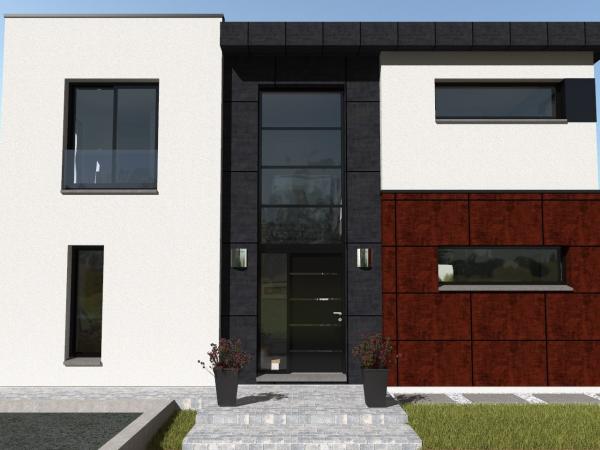 Maison d'Architecte R+1 4 chambres - entrée maison