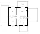 BDL -Plan maison R+1 étage _ cubique moderne toit plat _ 4 chambres 2 salles de bains avec garage - DH 82 - Etage