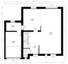 Plan de Maison contemporaine combles aménagés -dh50 RDC