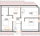 Plan de maison contemporaine R+combles 152_étage