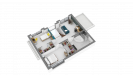 BDL - Plan de maison à étage R+1 cubique toit plat _ 3 chambres 2 salles de bains _ PC 146 - Etage