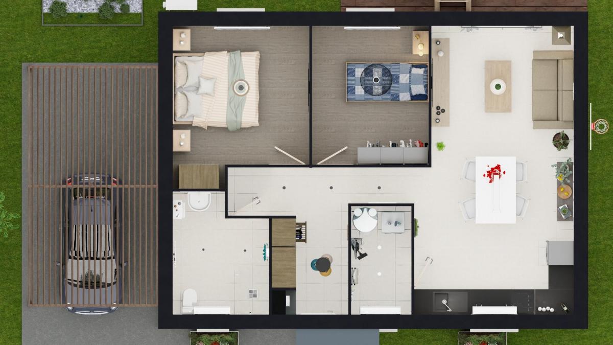 2 Chambres Modèle Habitat Concept Smart 03