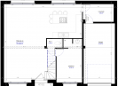 Plan maison R+1 cubique sur-mesure 3 chambres - rez-de-chaussée