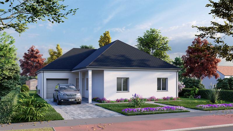 maison-plain-pied-4-chambres-avec-garage-facade-avant