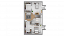 Plan étage maison sur-mesure à étage 3 chambres