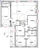 Plan maison sur mesure de plain pied 4 chambres garage