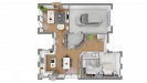 Plan sur-mesure maison à étage 3 chambre - rez de chaussée