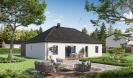 Facade arriere vue jardin maison individuelle de plain pied - FH 51 Groupe BDL