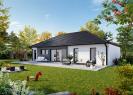 Facade arriere  maison indiviudelle de plain pied FAMILY HOME 131 Groupe BDL