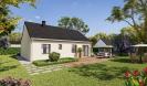 Facade arriere vue jardin maison individuelle de plain pied - FAMILY HOME 101 - Groupe BDL