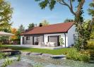 Facade arriere vue jardin  maison individuelle de plain pied FAMILY HOME 134 Groupe BDL