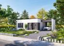 Facade avant maison individuelle de plain pied - FAMILY HOME 130 Groupe BDL