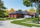 Facade avant version brique maison individuelle de plain pied FAMILY HOME 136 Groupe BDL