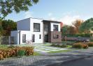 Version brique - facade avant maison individuelle a etage R+1 - FAMILY HOME 146 - Groupe BDL