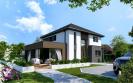 Version brique - Facade avant  maison individuelle a etage R+1 - FAMILY HOME 148 - Groupe BDL