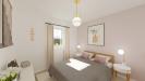 Vue chambre 1 maison individuelle de plain pied 3 chambres - clin claire voie - FH37