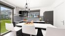 Vue interieure cuisine maison individuelle de plain pied - FAMILY HOME 133 Groupe BDL