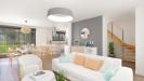 Vue interieure sejour maison individuelle a etage FAMILY HOME 151 - Groupe BDL