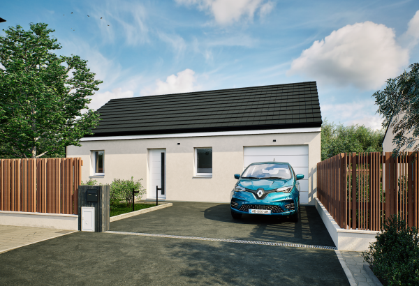 Plan maison 2 chambres Lesmaisons.com FLEX HOME 1