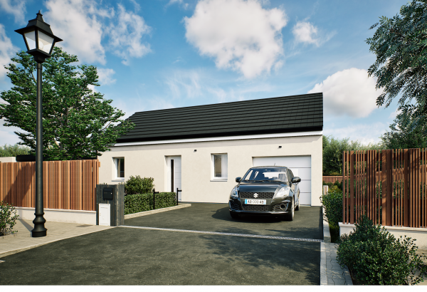 Plan maison 2 chambres Lesmaisons.com FLEX HOME 3