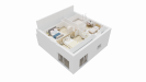 Plan interieur etage 3D maison individuelle contemporaine a etage - FAMILY HOME 150 - Groupe BDL