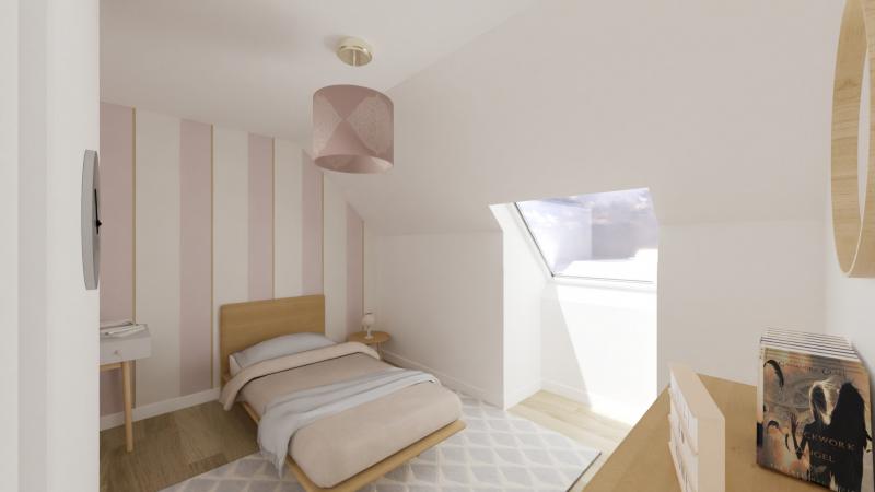 Vue interieur chambre 1 maison individuelle contemporaine a etage - FAMILY HOME 150 - Groupe BDL